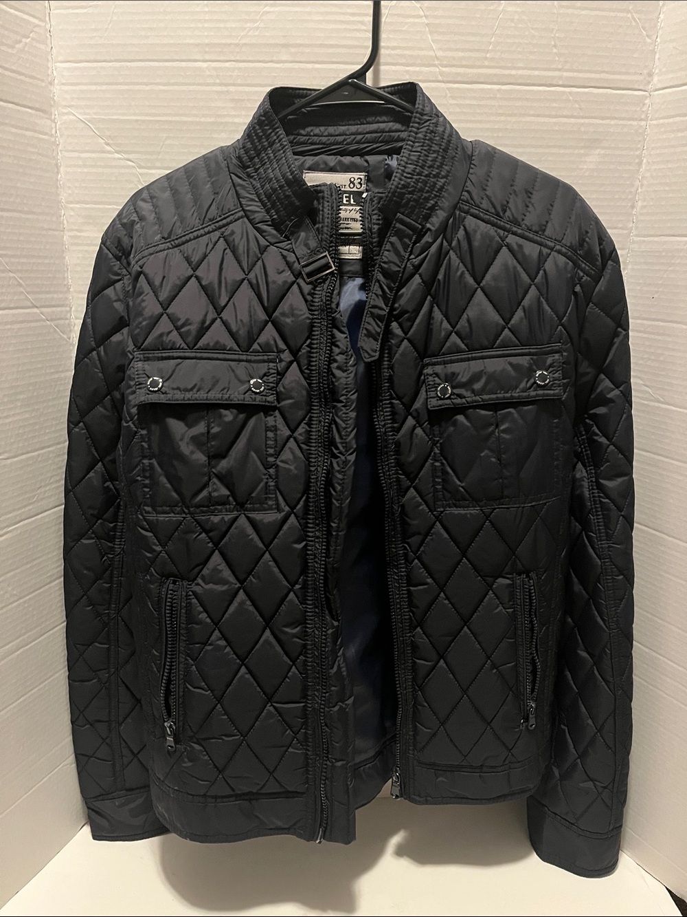 Jeel  Men's Quilted Navy Jacket Men’s XL